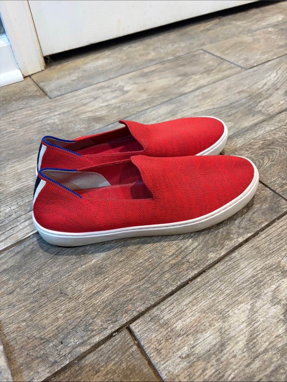 Rothy’s slip on sneakers red Women’s size 10